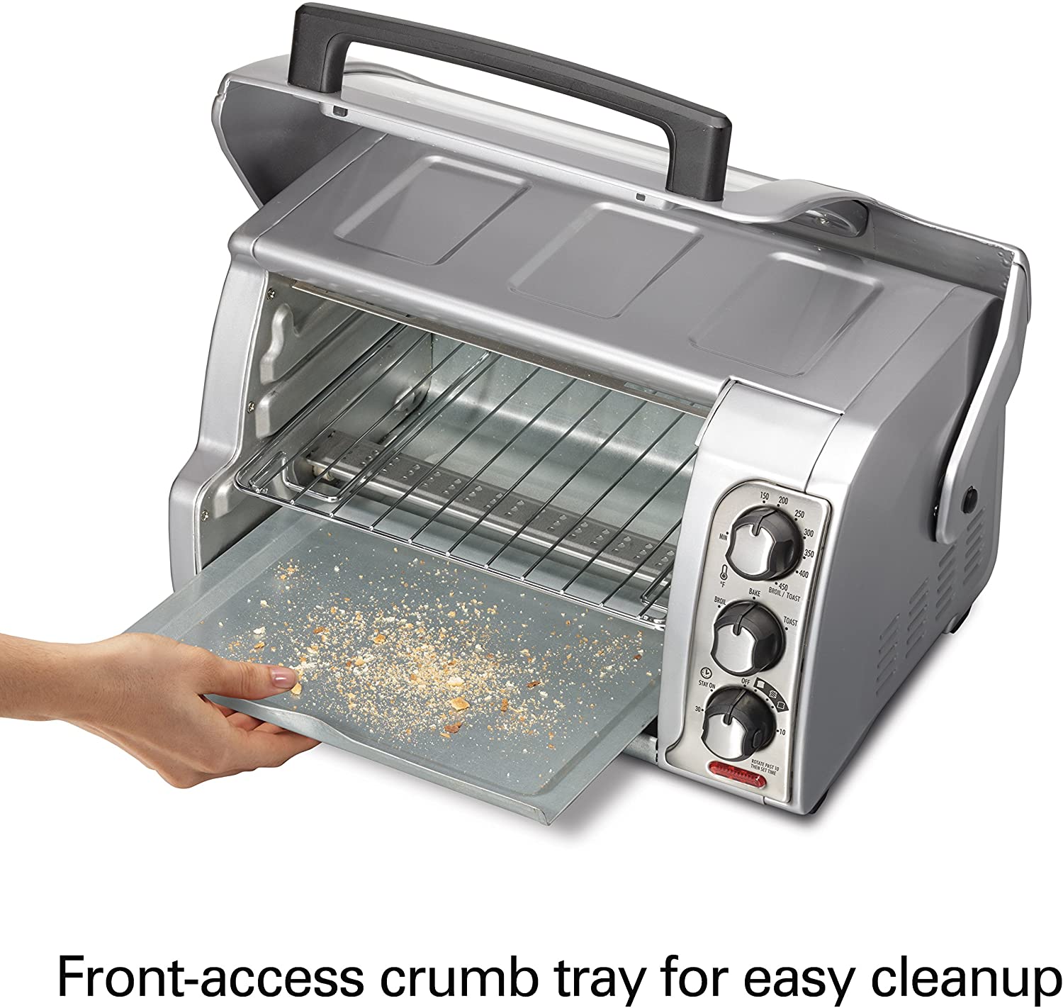 Hamilton Beach 31344D Easy Reach Toaster Oven Safe to access and Easy